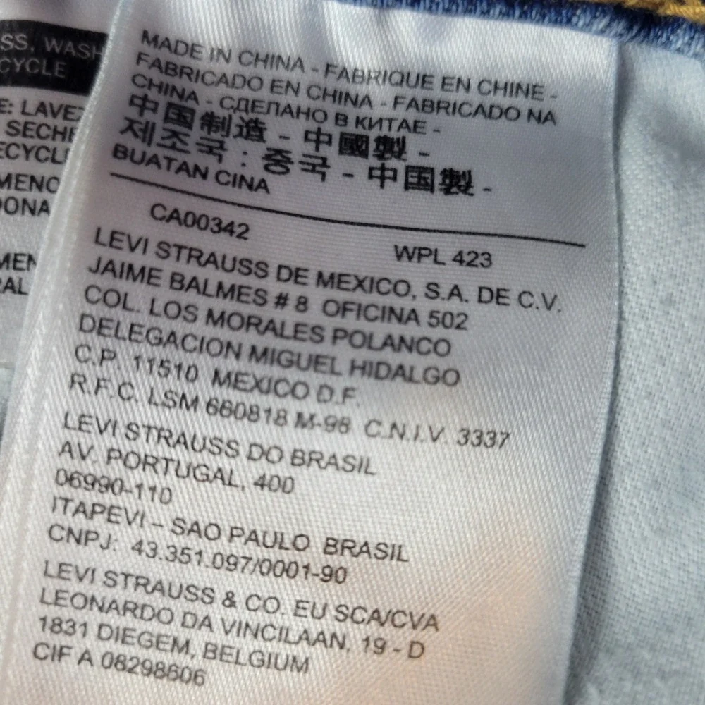 Levi's 505 Regular Fit Jeans Mens W36 L30 Light Wash Denim‎ Pants